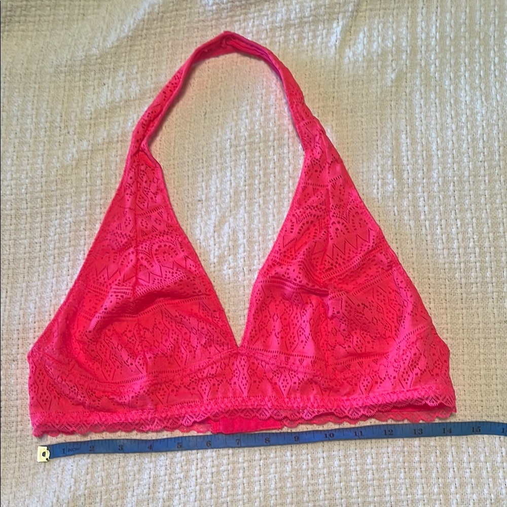 Xhilaration Lace Halter Bralette - Pink